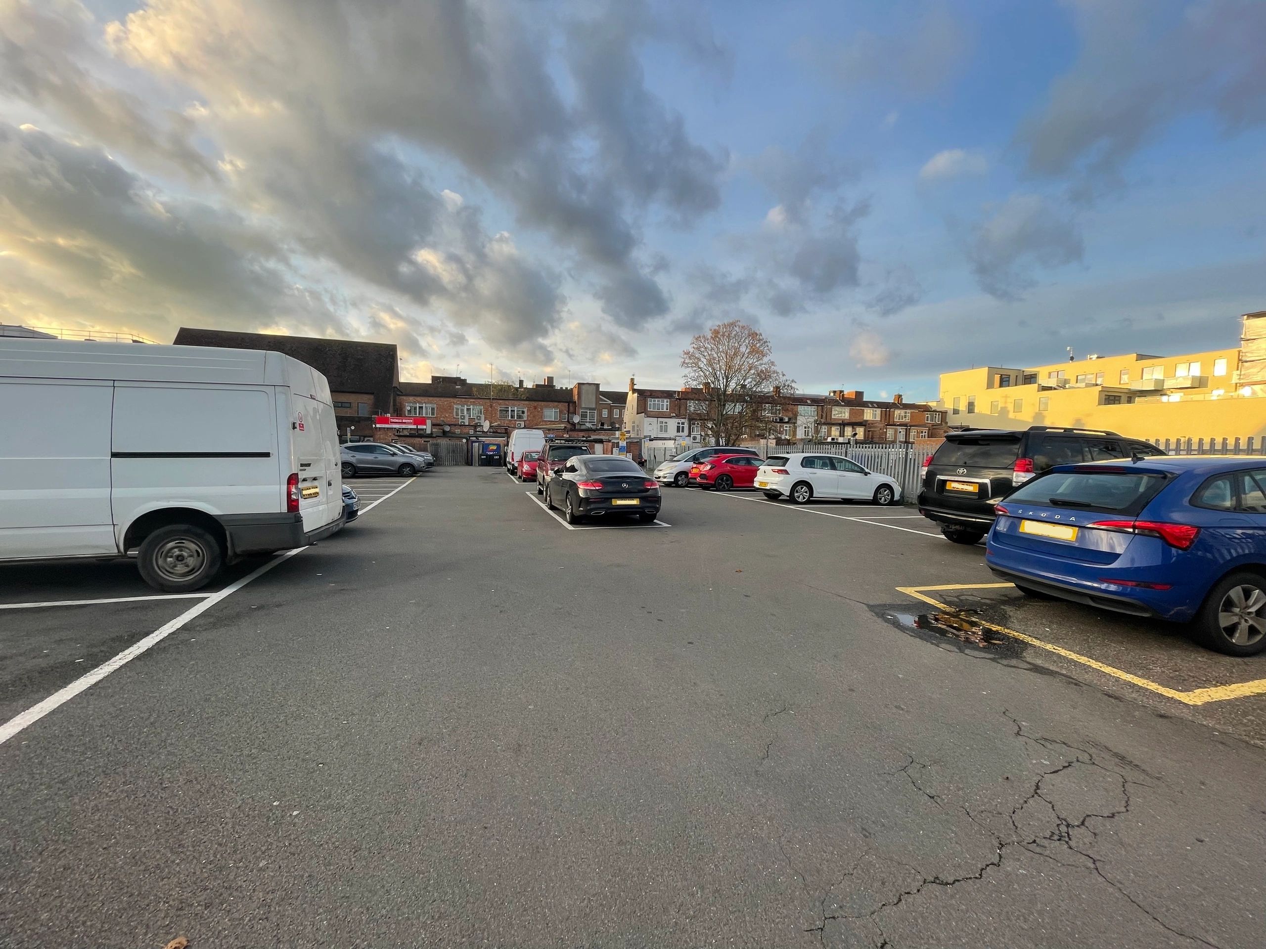 Parking Commodore carpark Orpington, England